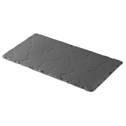 Teller rechteckig, 30x16cm, schiefer-optik