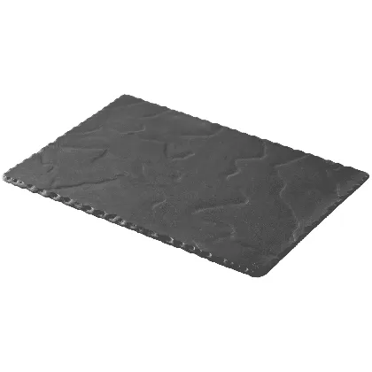 Teller rechteckig, 30x20cm, schiefer-optik