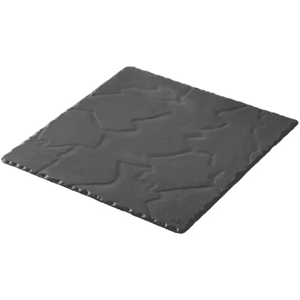 Teller quadratisch, 20x20cm, schiefer-optik