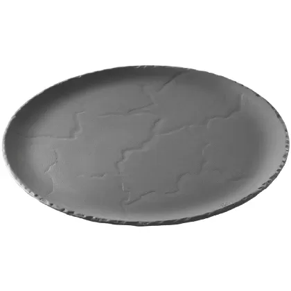 Teller rund Ø32cm, schiefer-optik