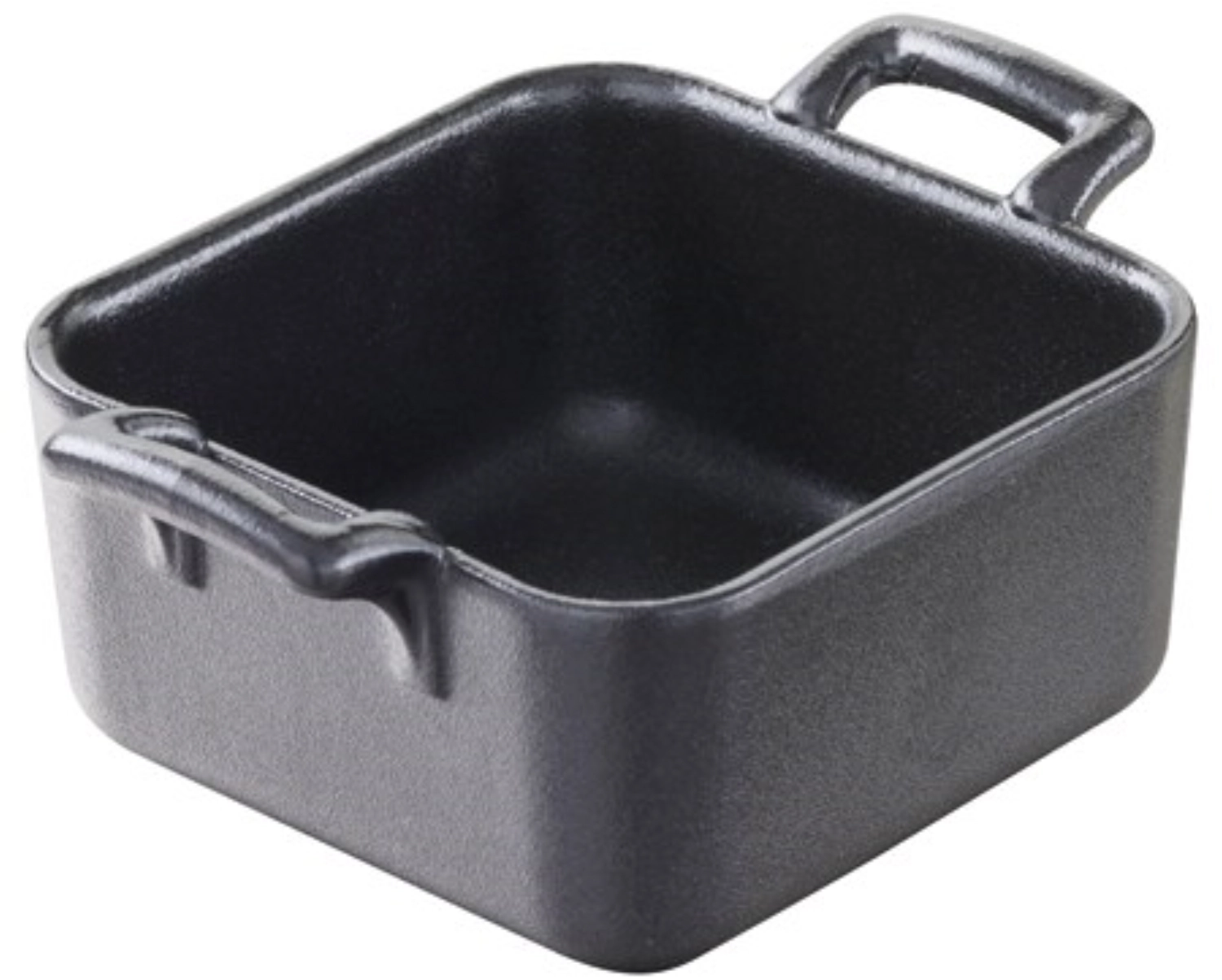 Schälchen quadratisch, 7cm, gusseisen-optik