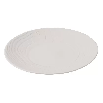 Speiseteller rund, H:3.4cm, Ø28.3cm, elfenbein
