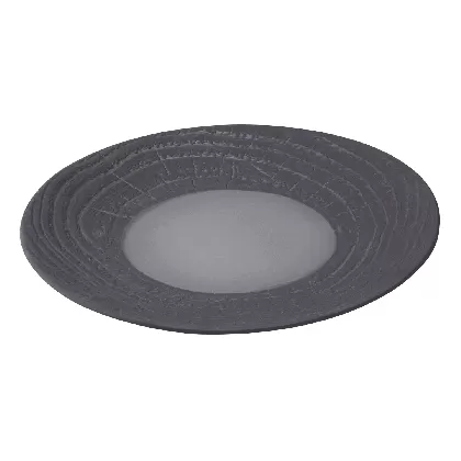 Speiseteller rund, H:3.4cm, Ø28.3cm, lakritze