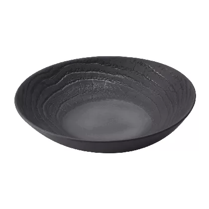 Suppenteller rund, H:5.7cm, Ø24.2cm, lakritze