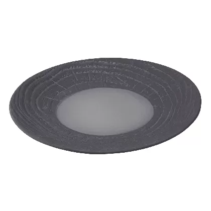 Speiseteller rund, H:2.6cm, Ø26.5cm, lakritze