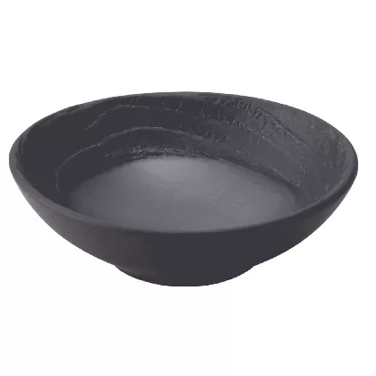 Mini Schüssel rund, H:2.2cm, Ø7cm, lakritze