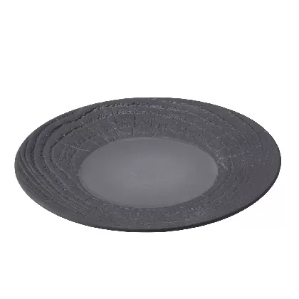 Dessertteller, H:2cm, Ø21.5cm, lakritze