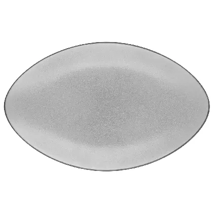 Equinoxe Servierteller oval, 35x22x4cm, pfeffer