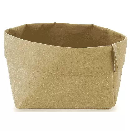 Brottasche 12x12x9cm, beige