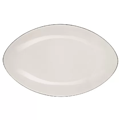 Equinoxe Servierteller oval, 35x22.3x4cm, weiss