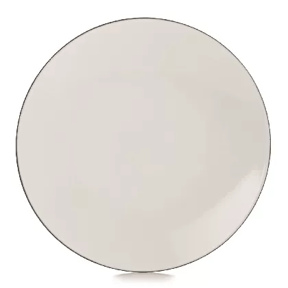 Equinoxe Teller flach, Ø24, H:3cm, weiss