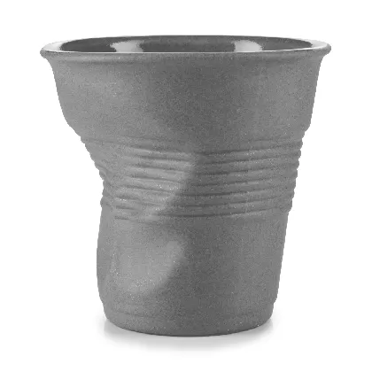 Knitterbecher Cappucino 18cl, grau matt