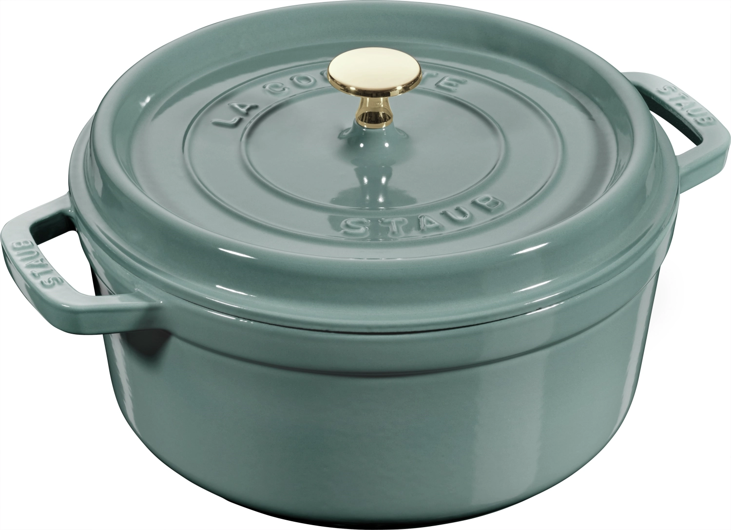 Cocotte 24cm, rund, Eucalyptus, Gusseisen 3.7l