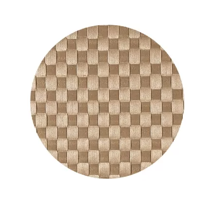 PP-Tischset gewebt, rund, beige, D36 cm