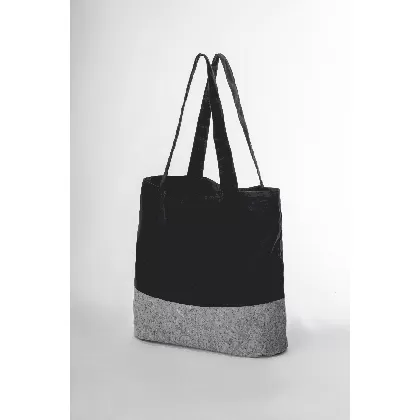 Everyday Bag Jute und Kork dunkel, 42x36x13cm, 20L