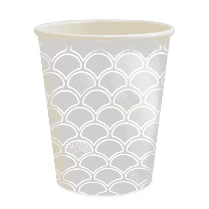 8 Stk. Becher Karton Meerjungfrau 25cl