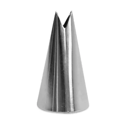 Edelstahlspritzaufsatz Mini Blatt