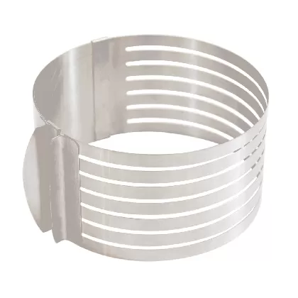 Edelstahlbackform rund ausziehbar 16-20cm H8.5cm