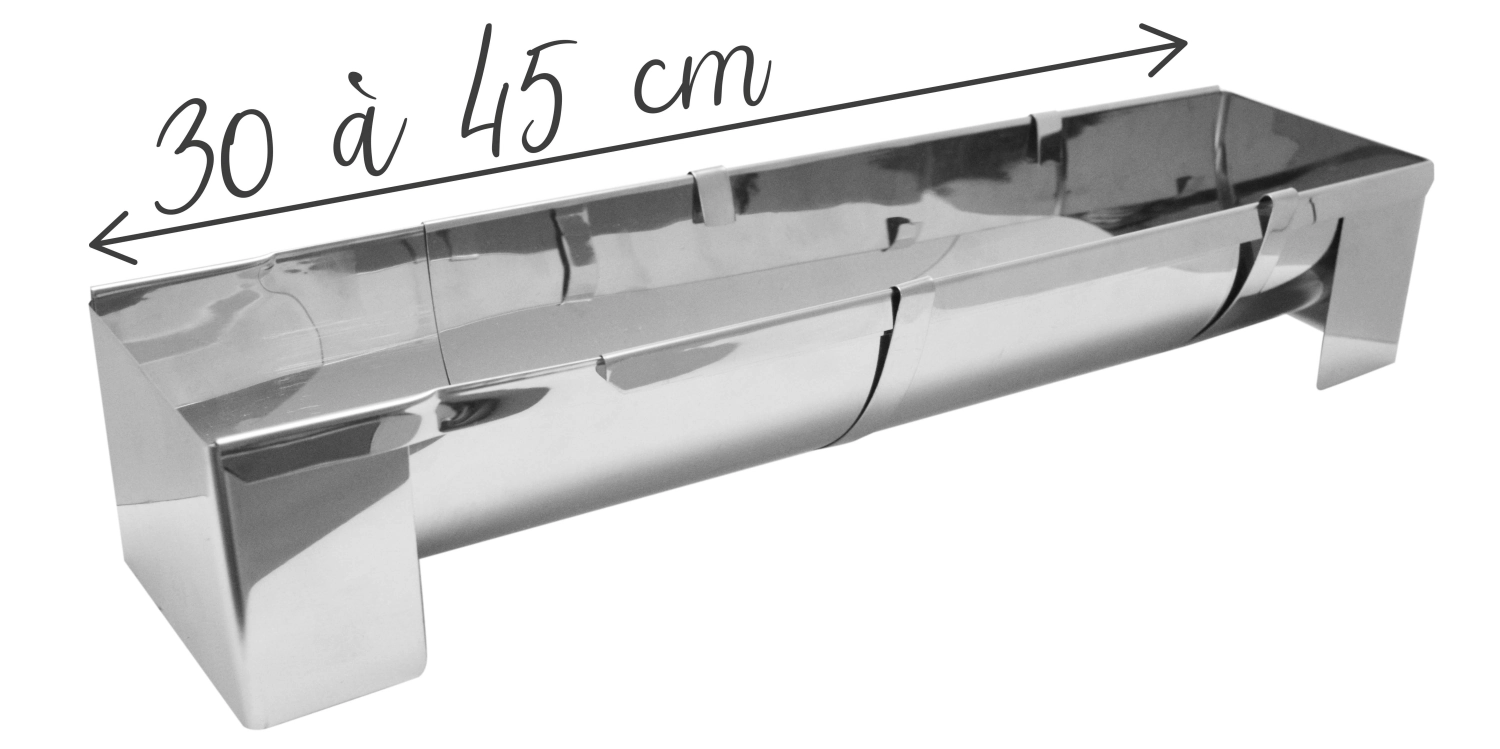 XXL-Biskuitrolle od. Parfaitform Edelstahl