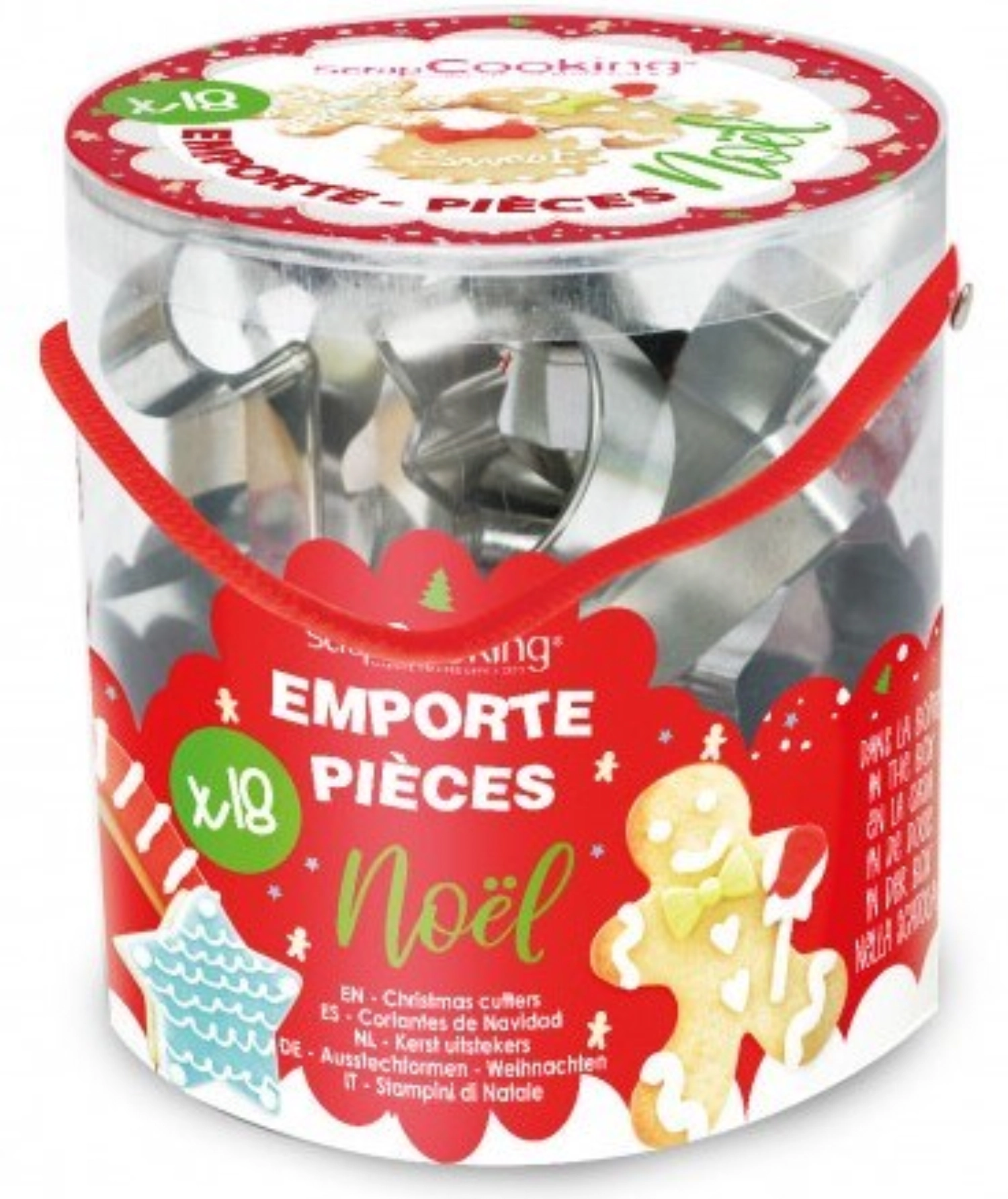 18-tlg. Set Ausstechformen Weihnachten