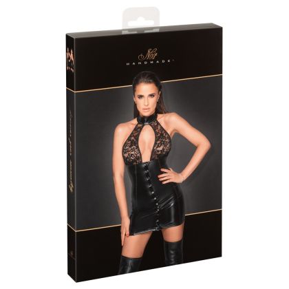 Noir Kleid Knopf XL