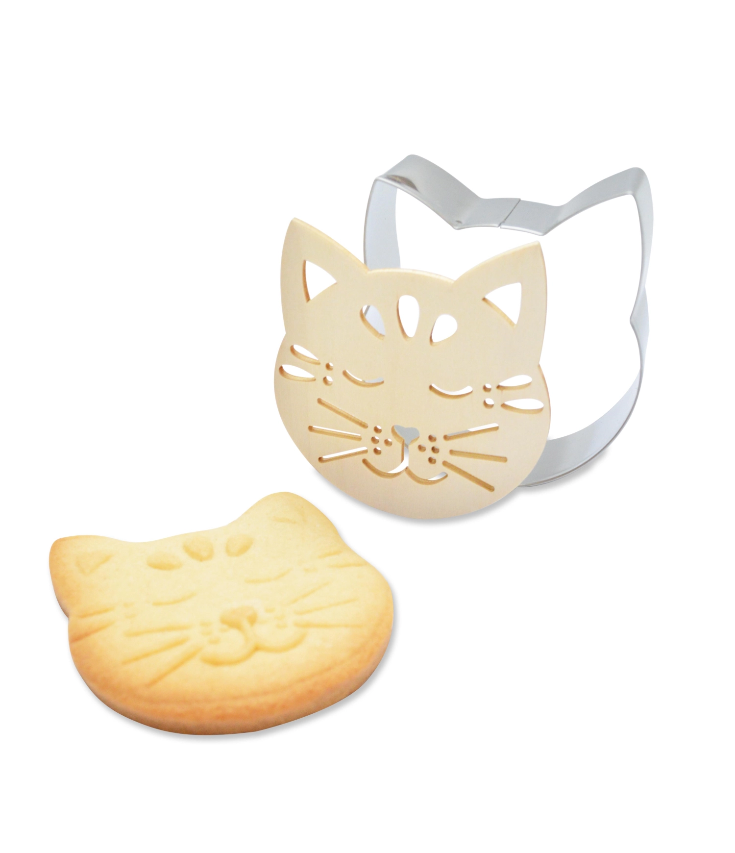 Ausstechform u. Holzpräger Katze