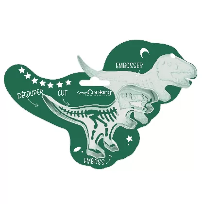 Ausstechform u. Holzpräger Dino