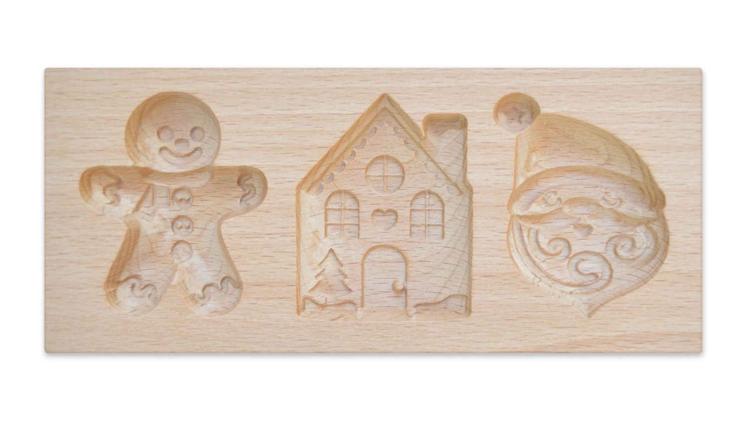 Holzform für gefüllte Kekse Weihnachtsplätzchen, 20x10x2cm