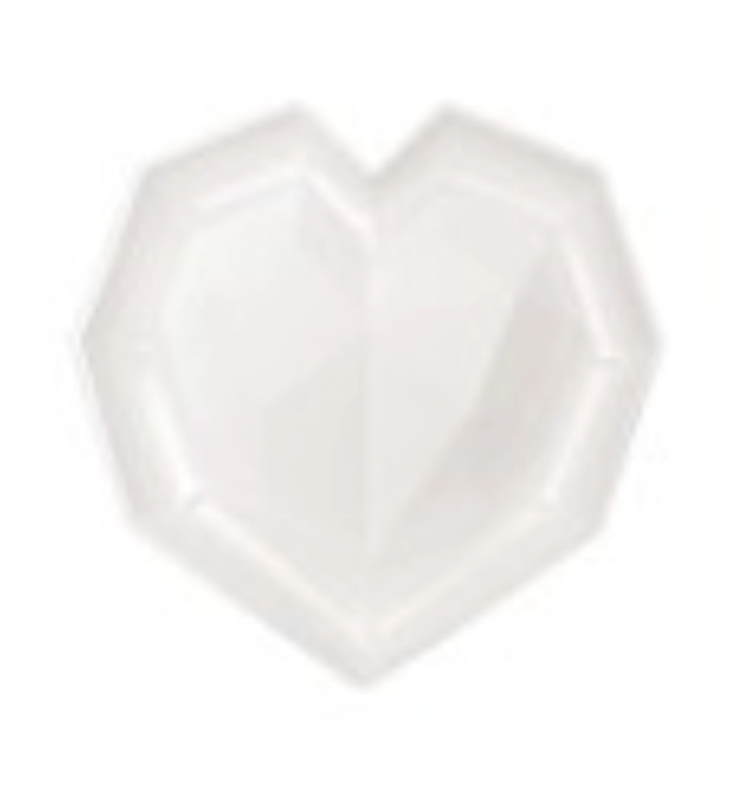 3D Silikonform Diamant Herz D17.5cm