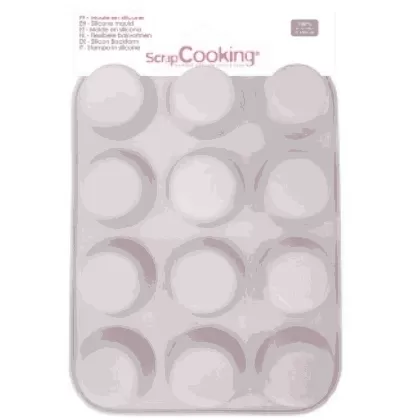 Silikonform 12 Muffins Funfetti