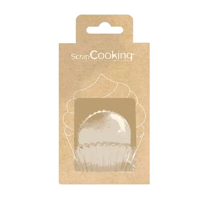 48 Stk. Cupcake Formen Silber