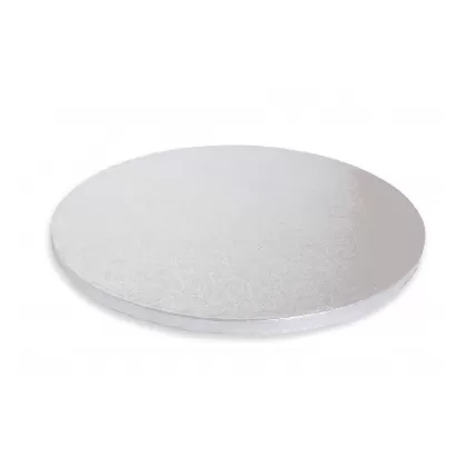 1er Set Untersetzer für Kuchen silber 1cm dick/30.4cm