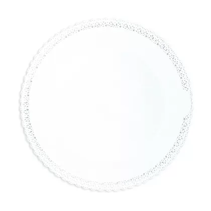 Kuchenplatte rund weiss Kunststoff D32cm