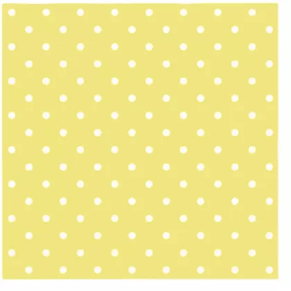 Servietten Lunch 20x Dots gelb, 33x33cm
