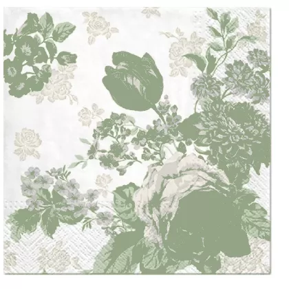 Servietten Lunch 20x Rosen rot/lila, 33x33cm