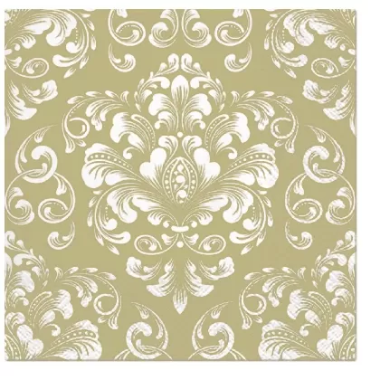Servietten Lunch 20x Ornament gold, 33x33cm