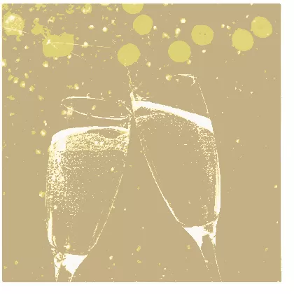 Servietten Lunch 20x Sparks of Celebration, 33x33cm