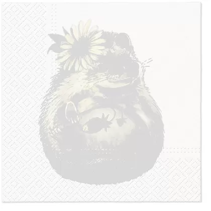 Servietten Lunch 20x Wild Strawberry Hedgehog 33x33cm