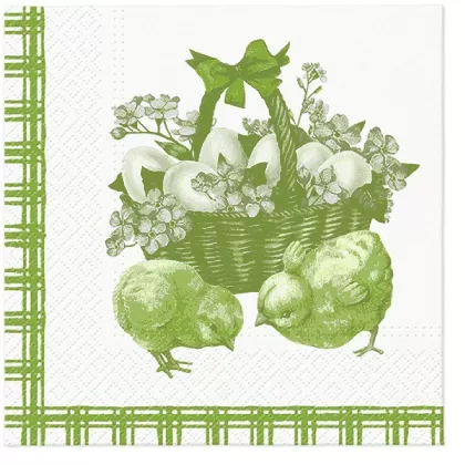 Servietten Lunch 20x Ostern Hühner, 33x33cm
