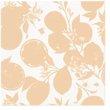 Servietten Lunch 20x Citrus with bees, 33x33cm