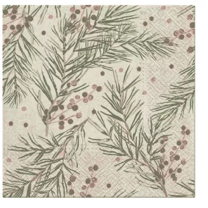 Servietten Lunch 20x We care Springs holly, 33x33cm