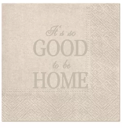 Servietten Lunch 20x We care Good to be Home 33x33cm