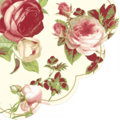 Servietten Round 12x Rosalia R, D 32cm