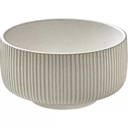 Playground Nara Schüssel rund Relief weiss D15cm 0.88lt