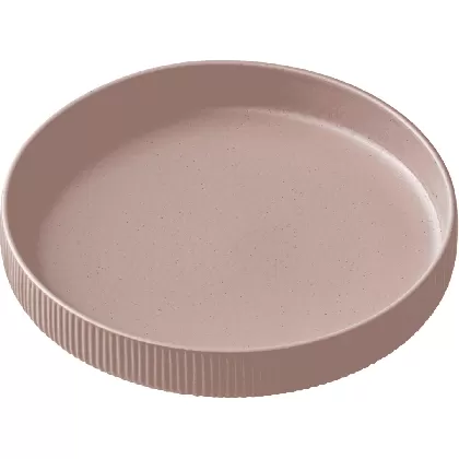 Playground Nara Teller tief hoher Rand Relief rosé D24cm