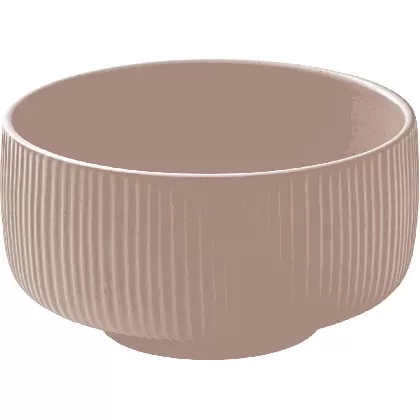 Playground Nara Schüssel rund Relief rosé D15cm 0.88lt