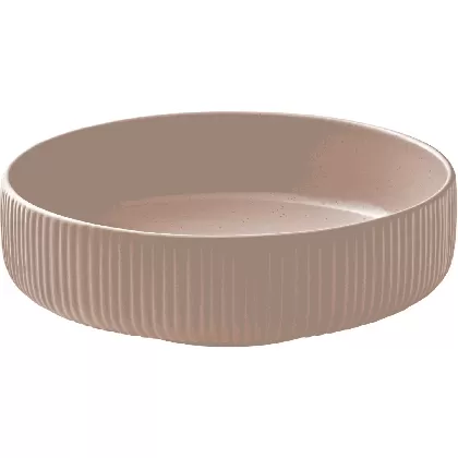 Playground Nara Schüssel rund Relief rosé D21cm 1.46lt