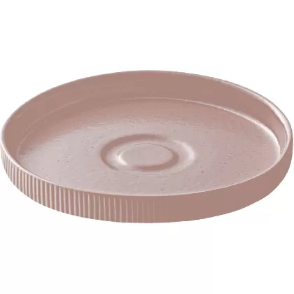 Playground Nara Untertasse rund Relief rosé D15cm