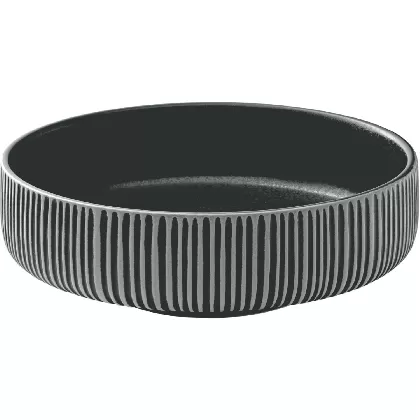 Playground Nara Schüssel Relief schwarz weiss D21cm 1.46lt