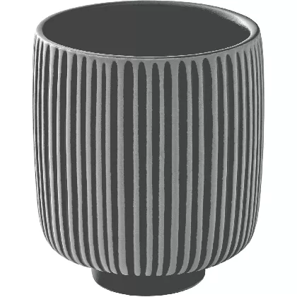 Playground Nara Becher hoch Relief schwarz weiss 0.3lt